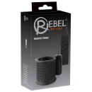 Masturbator wibracyjny Rebel Vibrating Stroker z rowkowaną tuleją silikonową 6,7 cm, 10 trybów - 1