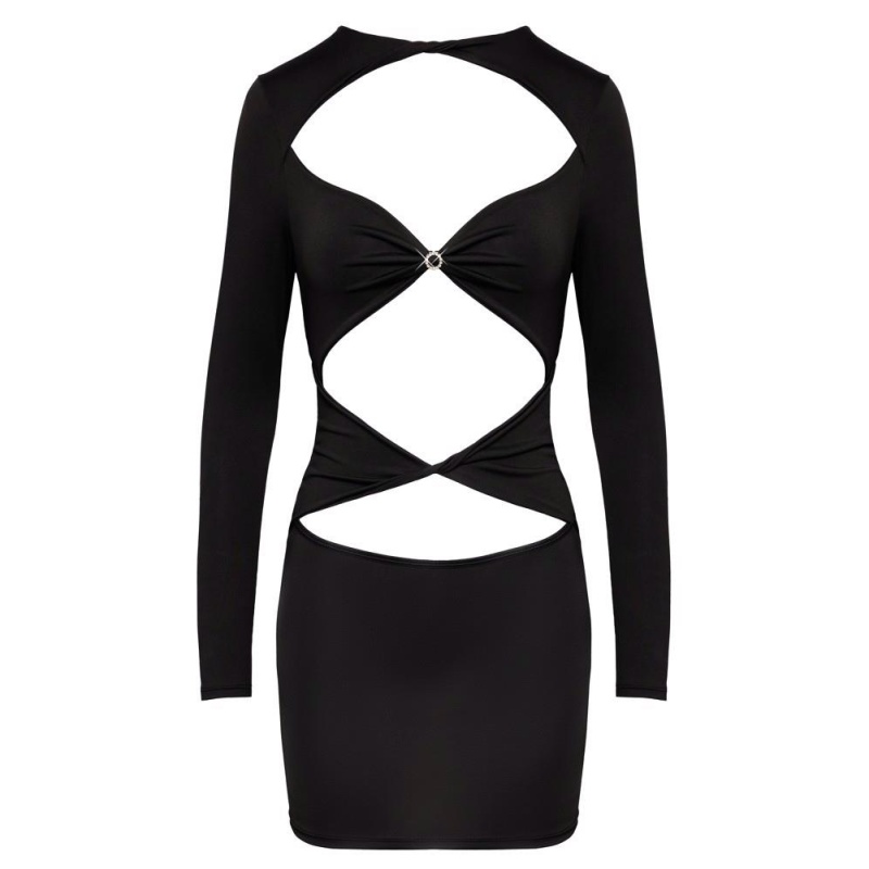 Mini dress black M - 5