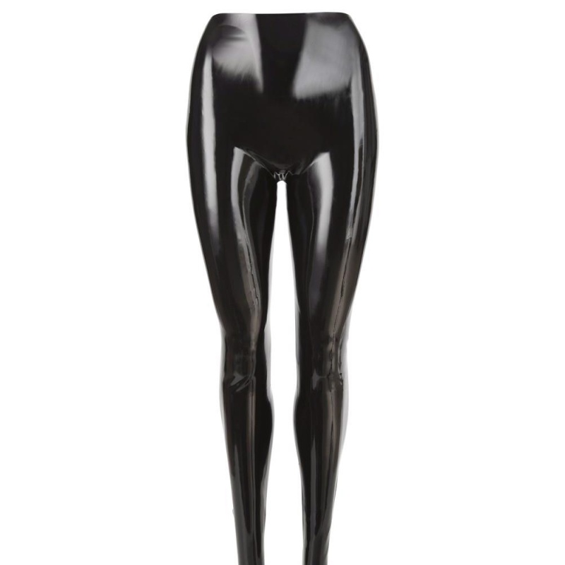 Latex Tights black L - 4