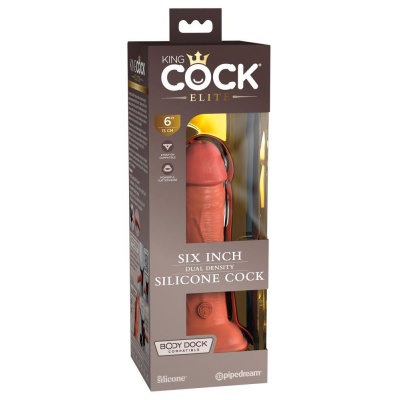 Dildo KCE 6 Dual Density Cock Tan – silikon podwójnej gęstości z przyssawką, 17,8 cm - 1