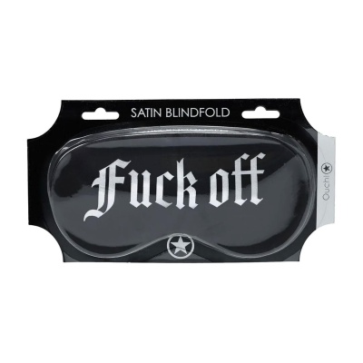 Fuck Off - Printed Satin Mask - 1 2