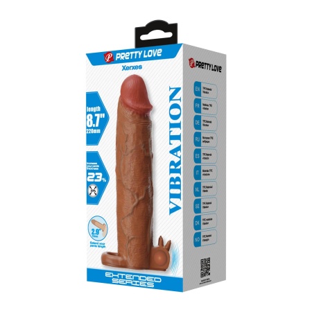 Wibrująca nakładka na penisa Xerxes 22 cm - 8