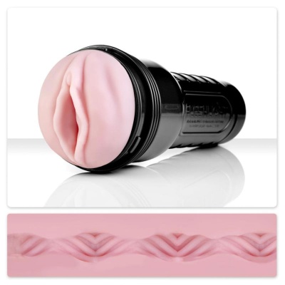 Pink Lady Vortex - masturbator z 4 spiralnymi komorami, kanał 0,5-2 cm, długość 25,5 cm - 1