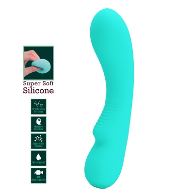 Wibrator Matt Green - 19,5 cm, 12 programów wibracji i pamięć - 1 2