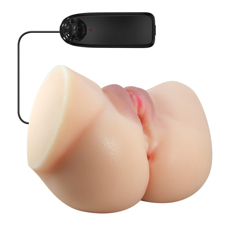 Masturbator Emilia marki z podwójnymi otworami i wibracją - 8