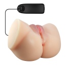 Masturbator Emilia marki z podwójnymi otworami i wibracją - 8