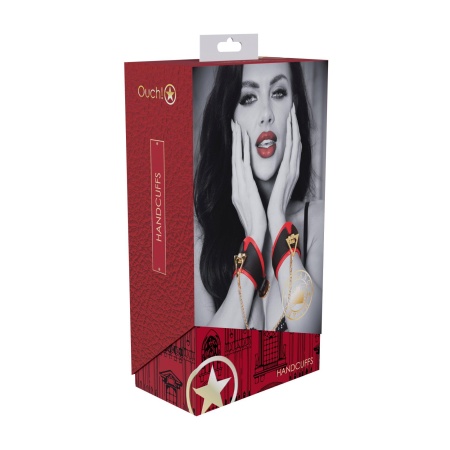 Milan Collection - Handcuffs - Black/Red - 2
