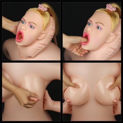 Nadmuchiwana lalka erotyczna Cowgirl Style Love Doll 17,8 cm - 1 2