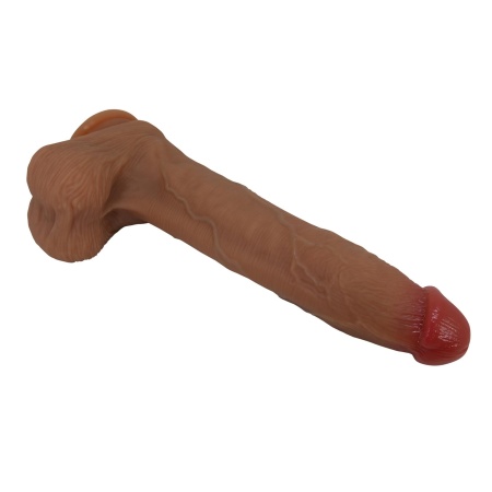 Dildo silikonowe Adley z przyssawką i żyłkowanym trzonem - 6