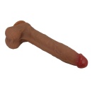 Dildo silikonowe Adley z przyssawką i żyłkowanym trzonem - 6