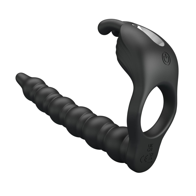 Pierścień na penisa Blackney z wibracjami 14,8 cm - 3