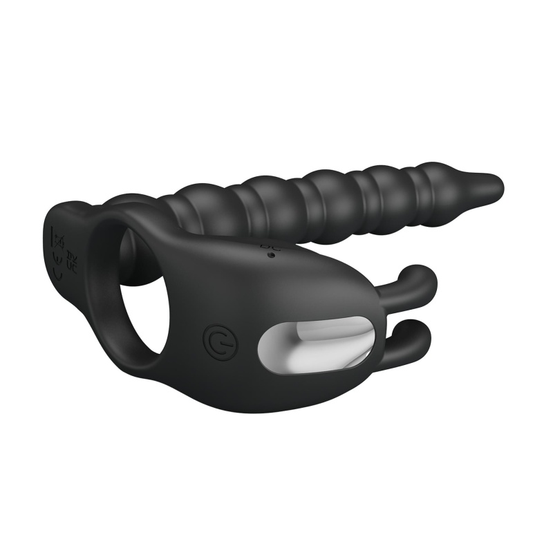 Pierścień na penisa Blackney z wibracjami 14,8 cm - 5