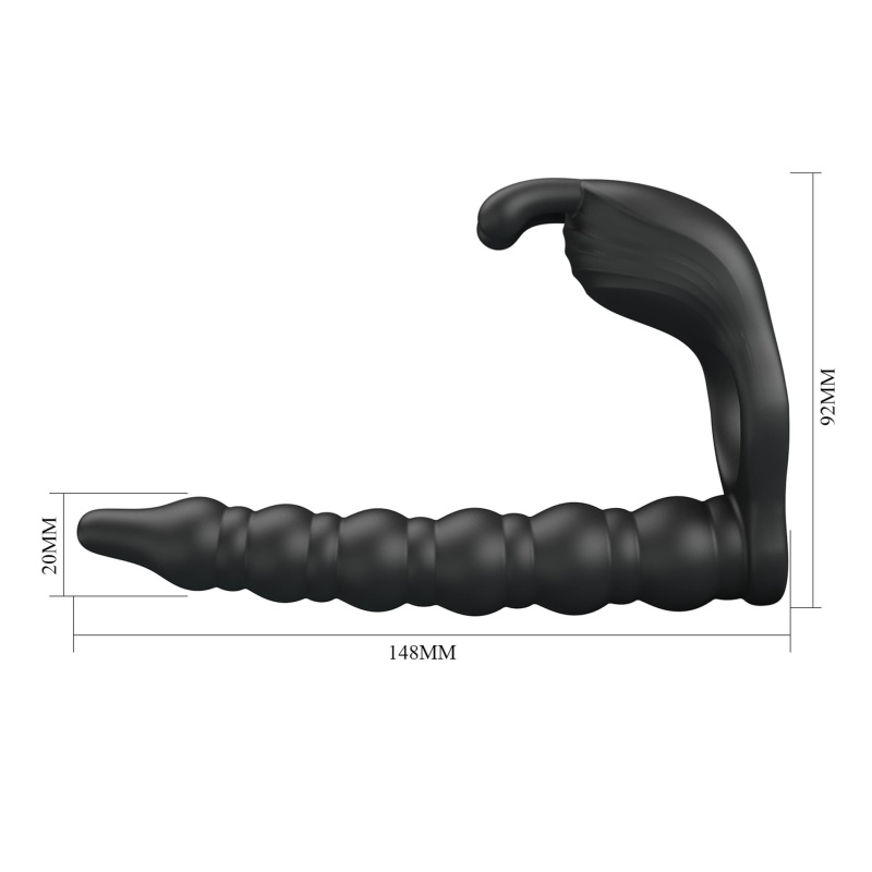 Pierścień na penisa Blackney z wibracjami 14,8 cm - 7