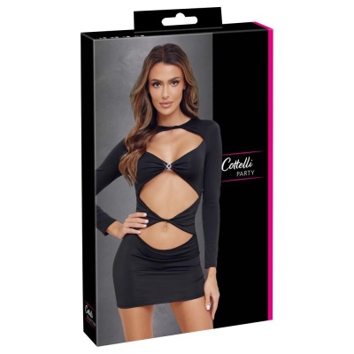 Mini dress black S - 1