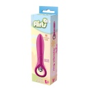 Wibrator Ring Vibrator Pink 10 funkcji z pierścieniem uchwytowym i zakrzywioną końcówką 15,5 cm - 1