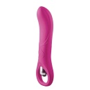 Wibrator Ring Vibrator Pink 10 funkcji z pierścieniem uchwytowym i zakrzywioną końcówką 15,5 cm - 3