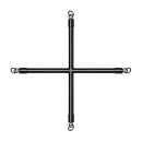 Bedroom Fantasies - Hog Tie Cross BarWith Cuffs Black - 3