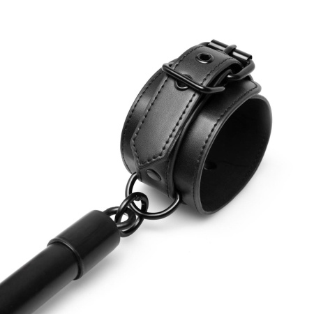 Bedroom Fantasies - Hog Tie Cross BarWith Cuffs Black - 5