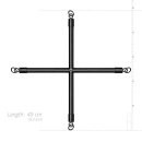 Bedroom Fantasies - Hog Tie Cross BarWith Cuffs Black - 6