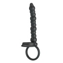 Pierścień nasadowy Diilon z korkiem analnym - silikonowy 2w1, wodoszczelny, 15 cm - 3