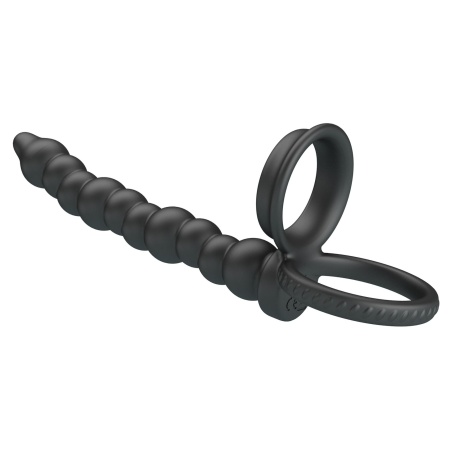 Pierścień nasadowy Diilon z korkiem analnym - silikonowy 2w1, wodoszczelny, 15 cm - 6