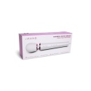Powerful Petite Plug-In White - masażer-wibrator sieciowy z silikonową głowicą, 10 intensywności, 6 wzorców, 25 cm - 1