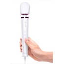 Powerful Petite Plug-In White - masażer-wibrator sieciowy z silikonową głowicą, 10 intensywności, 6 wzorców, 25 cm - 2