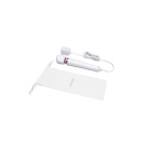 Powerful Petite Plug-In White - masażer-wibrator sieciowy z silikonową głowicą, 10 intensywności, 6 wzorców, 25 cm - 4