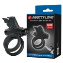 Pierścień na penisa PASSIONATE RING IX z wibracjami, silikon, ok. 10 cm - 1