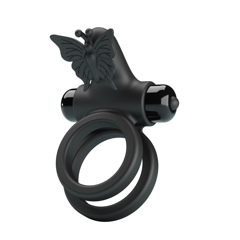 Pierścień na penisa PASSIONATE RING IX z wibracjami, silikon, ok. 10 cm - 3