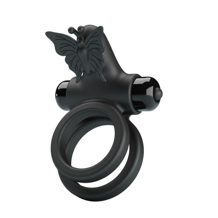 Pierścień na penisa PASSIONATE RING IX z wibracjami, silikon, ok. 10 cm - 3
