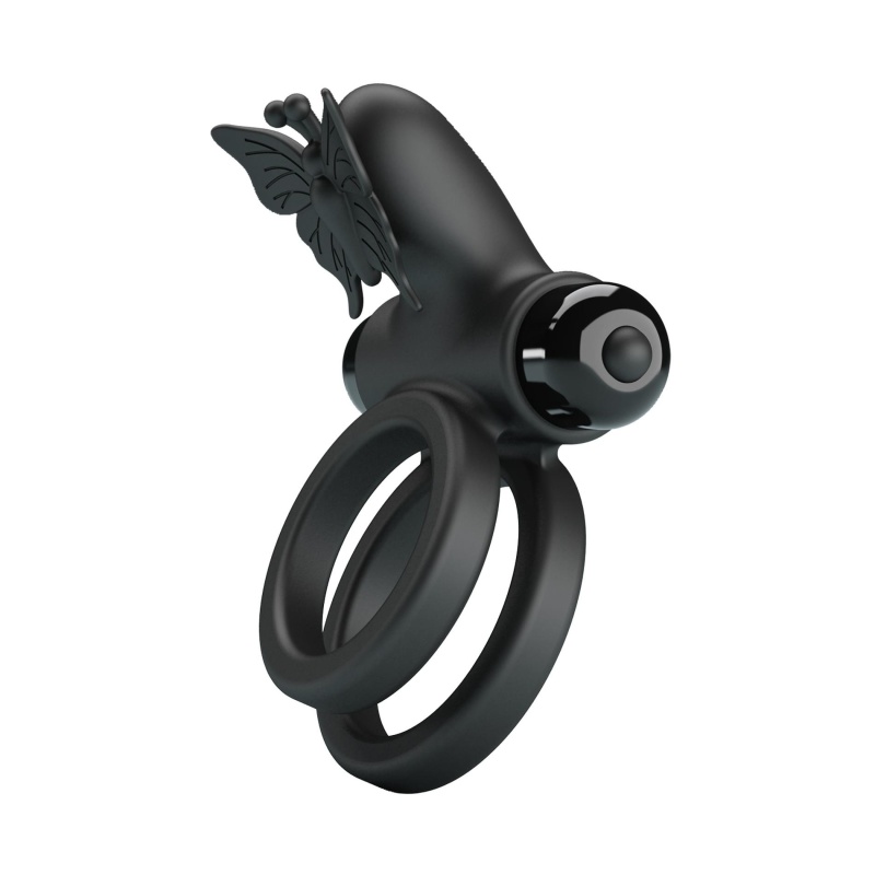 Pierścień na penisa PASSIONATE RING IX z wibracjami, silikon, ok. 10 cm - 4