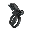 Pierścień na penisa PASSIONATE RING IX z wibracjami, silikon, ok. 10 cm - 4