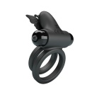 Pierścień na penisa PASSIONATE RING IX z wibracjami, silikon, ok. 10 cm - 5