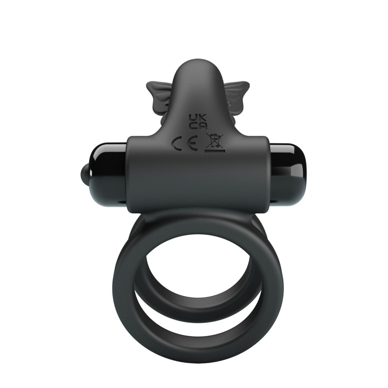 Pierścień na penisa PASSIONATE RING IX z wibracjami, silikon, ok. 10 cm - 6
