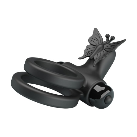 Pierścień na penisa PASSIONATE RING IX z wibracjami, silikon, ok. 10 cm - 7