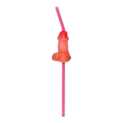 Słomka do drinków marki Kinky Pleasure w kształcie penisa na wieczór panieński - 1