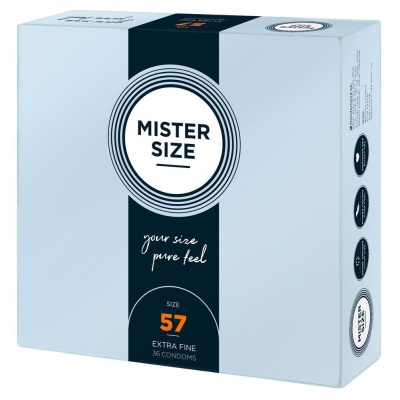 Mister Size 57mm pack of 36 - 1 2