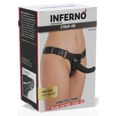 Strap-on typu thong Hidden Desire Seductive Thong z regulacją obwodu 68–128 cm i 3 wymiennymi pierścieniami - 1