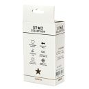 Star Collection - Black Silicone Anal Plug L - Light Pink Stone - 2