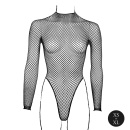 Body with fishnet structure and turtle neck. - 11