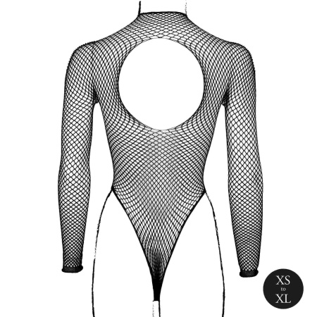 Body with fishnet structure and turtle neck. - 12
