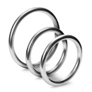 Zestaw 3 metalowych pierścieni na penisa Metaleros - średnice 3,8-5 cm - 1