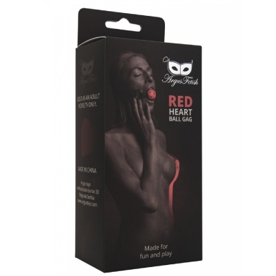 Red Heart Ball Gag - 1 2