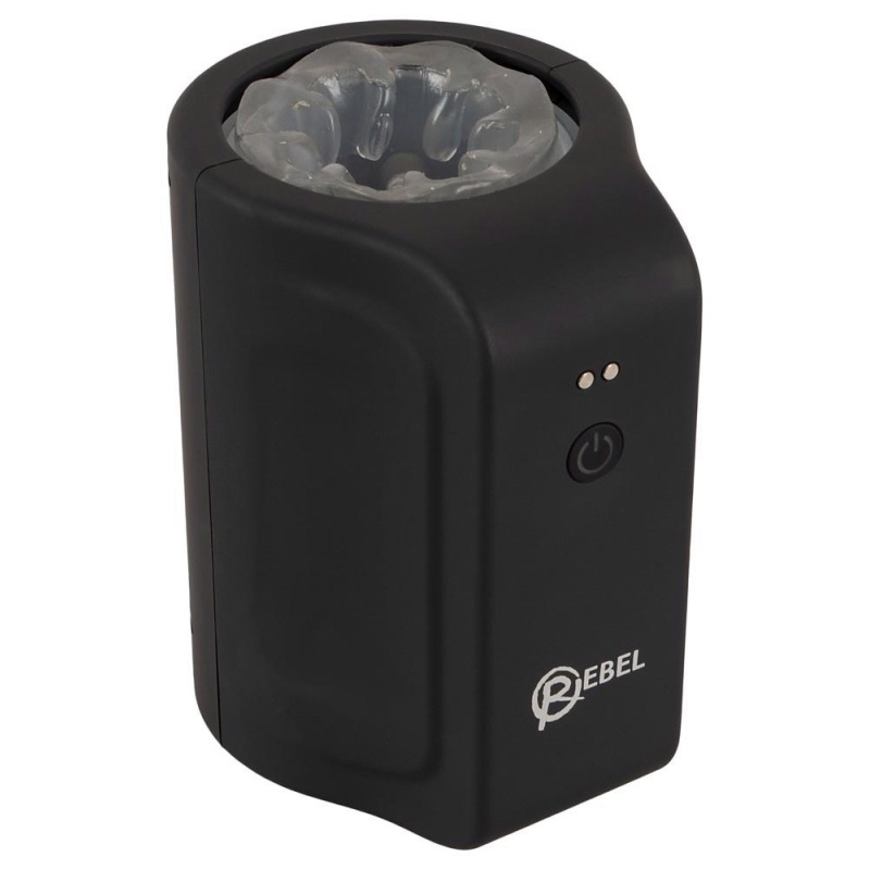 Masturbator Rebel Rotating z obrotowym wkładem TPE, 7 trybami obrotu i długością 12,2 cm - 2