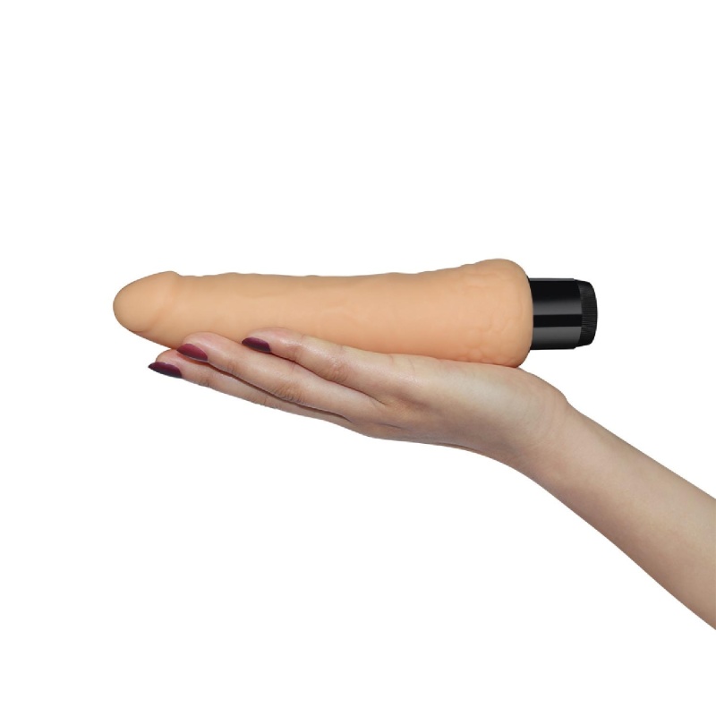 Wibrator Real Feel Cyberskin 20 cm x 4 cm kolor cielisty - 3