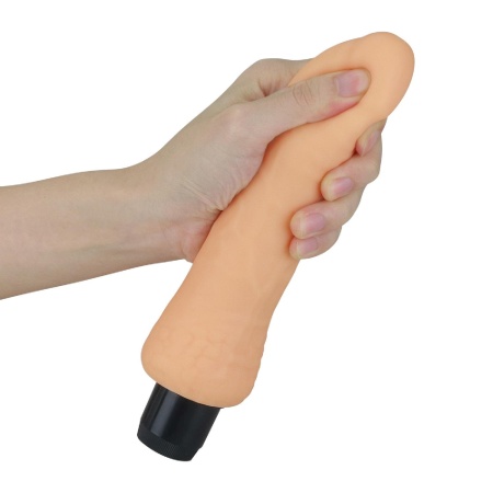 Wibrator Real Feel Cyberskin 20 cm x 4 cm kolor cielisty - 4