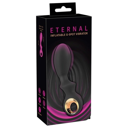 Eternal Inflatable G-Spot Vibr - wibrator G-punkt z nadmuchiwaną końcówką (Ø 1,8-3,7 cm, po nadmuchaniu maks. 4,8 cm), długość 1 - 1