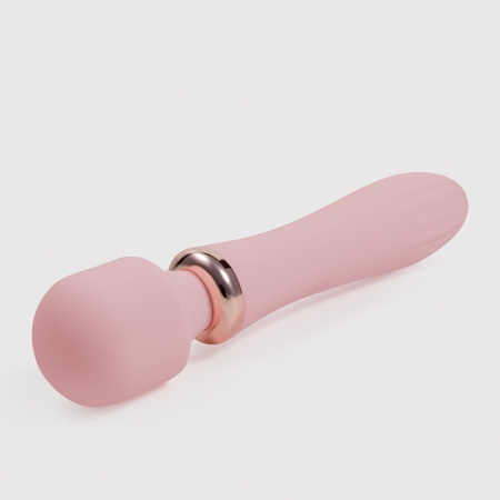 Różdżka masująca Jinx Dual w kolorze różowego wina, dł. 21 cm, z grzaniem - 3