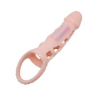Rękaw na penisa Harrison z wibracją i pierścieniem na mosznę, 18 cm - 5